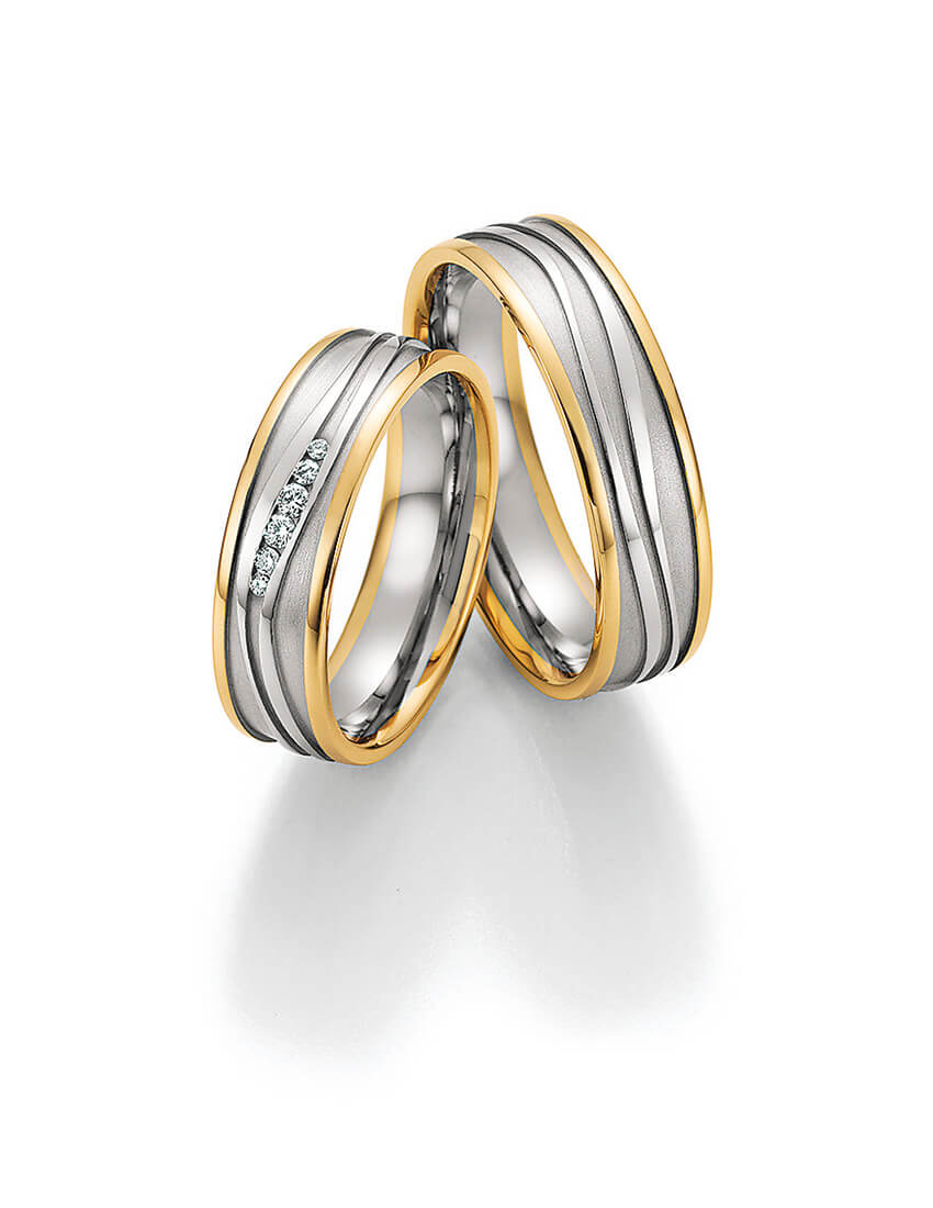 Eheringe in bicolor