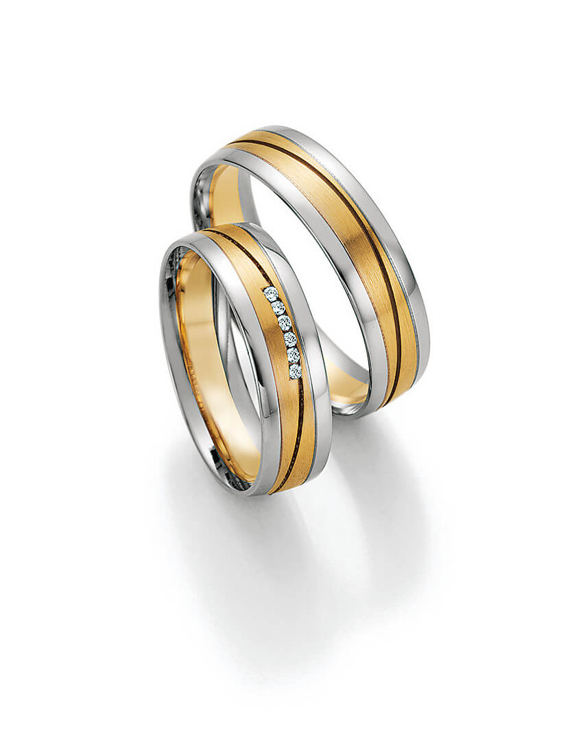 Eheringe Gelbgold Weißgold