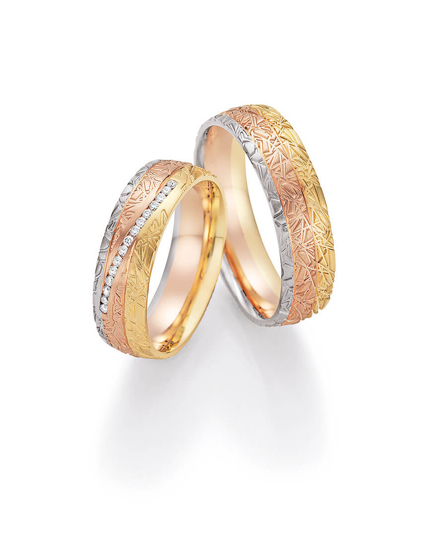 Trauringe Gelbgold Weißgold Rosegold