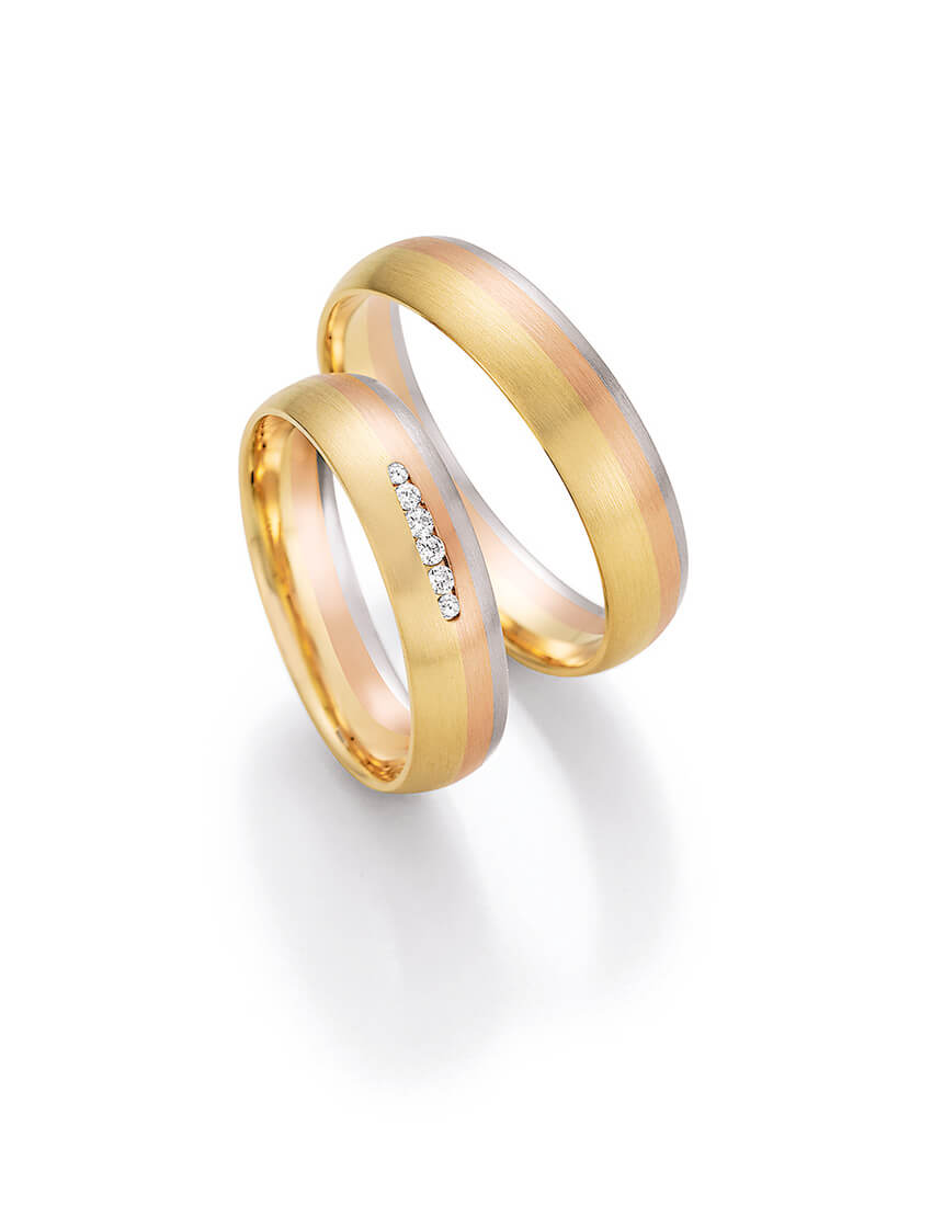 Trauringe Gelbgold Weißgold Rosegold